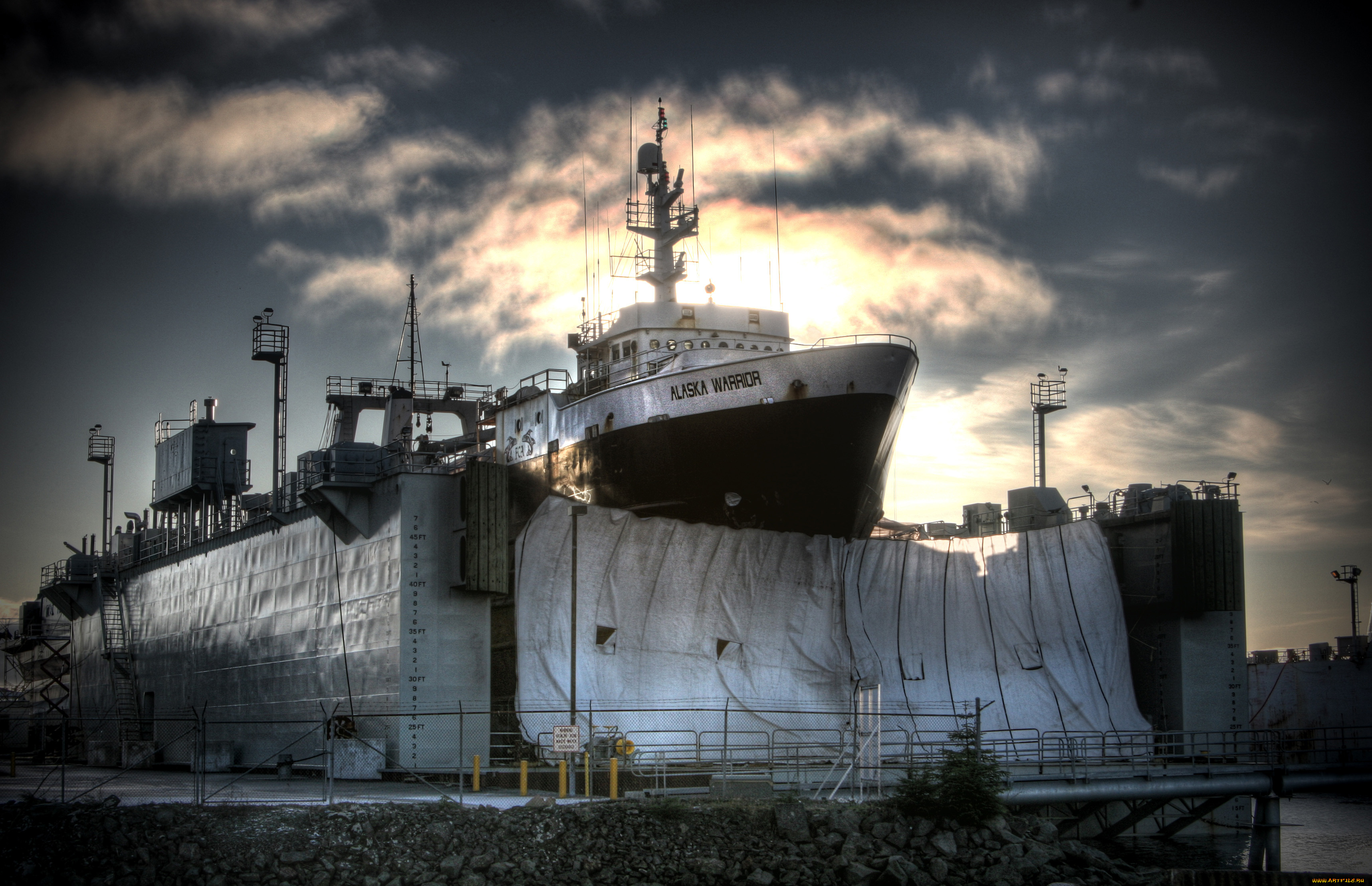 alaska, warrior, in, drydock, , , 